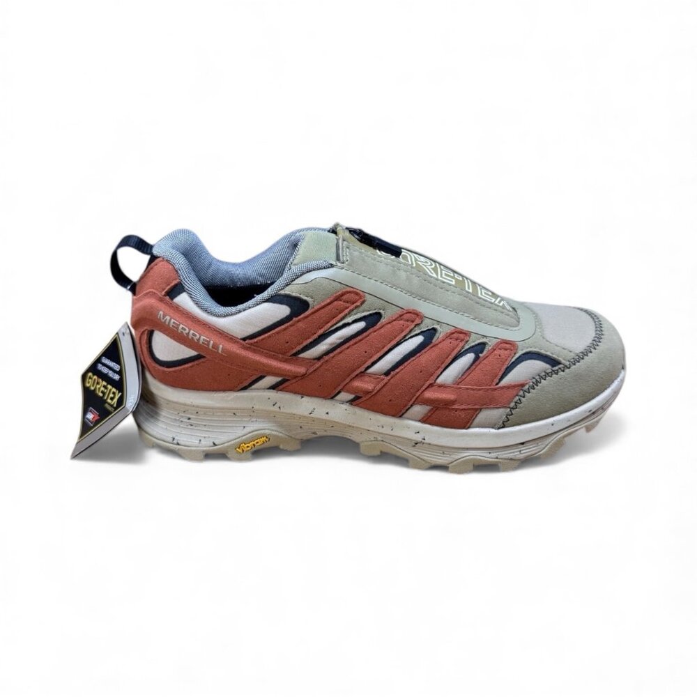 NWT Merrell Shoes Men's US 8 Moab Speed Zip Gore-Tex 1TRL Clay/Coyote Trail GORP